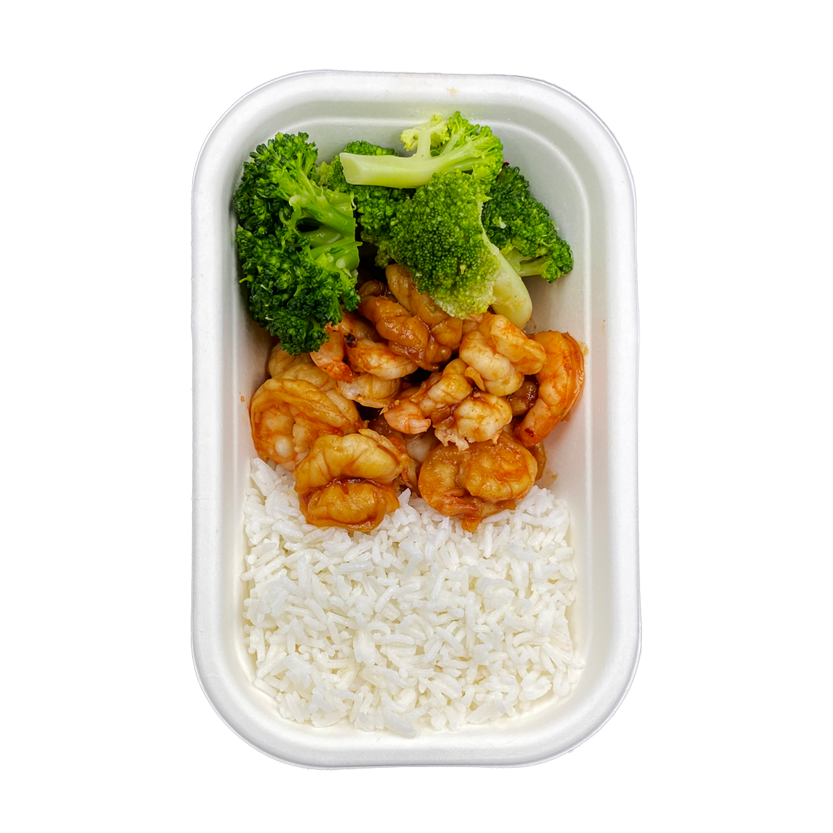 Honey Garlic Shrimp met rijst